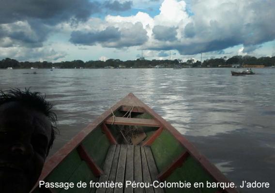Amazonie, passage de frontière